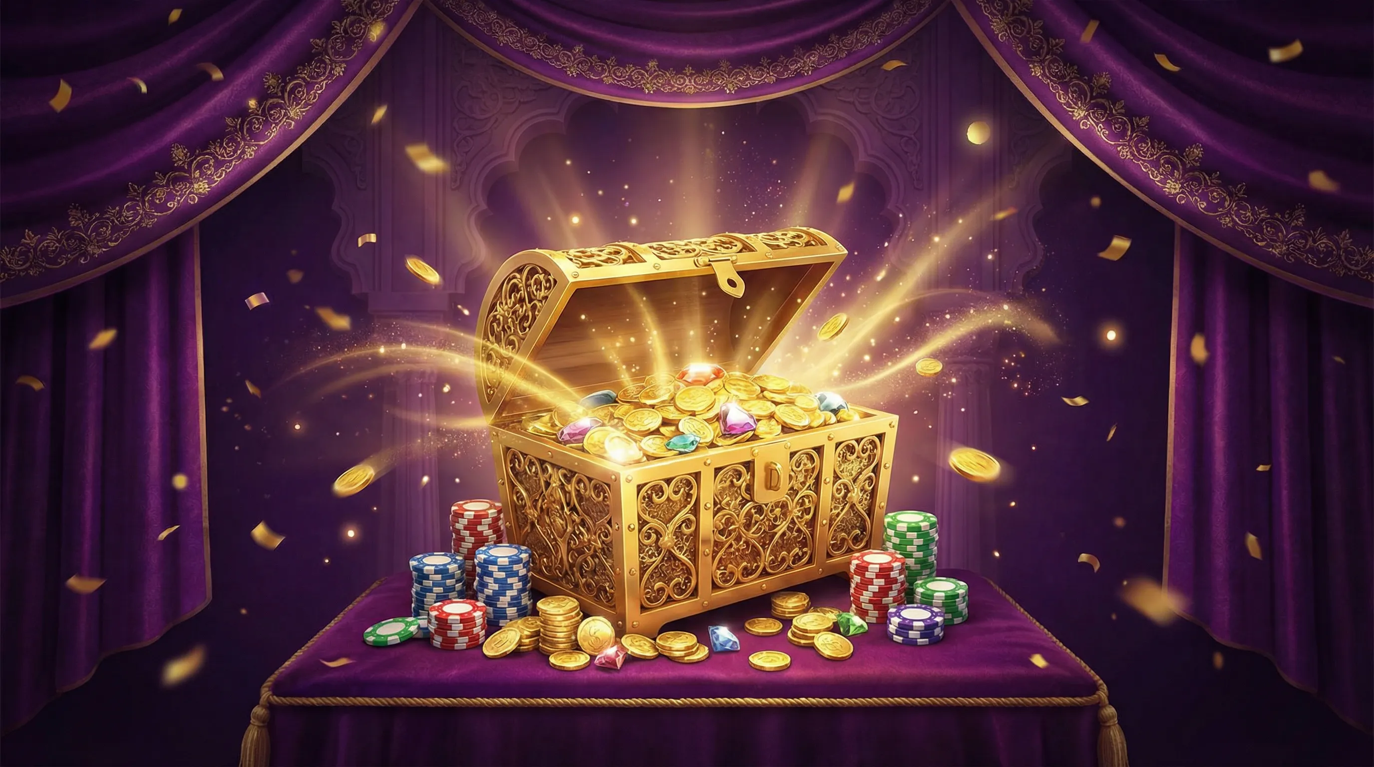 Baú de tesouro com bônus de boas-vindas do 10bet