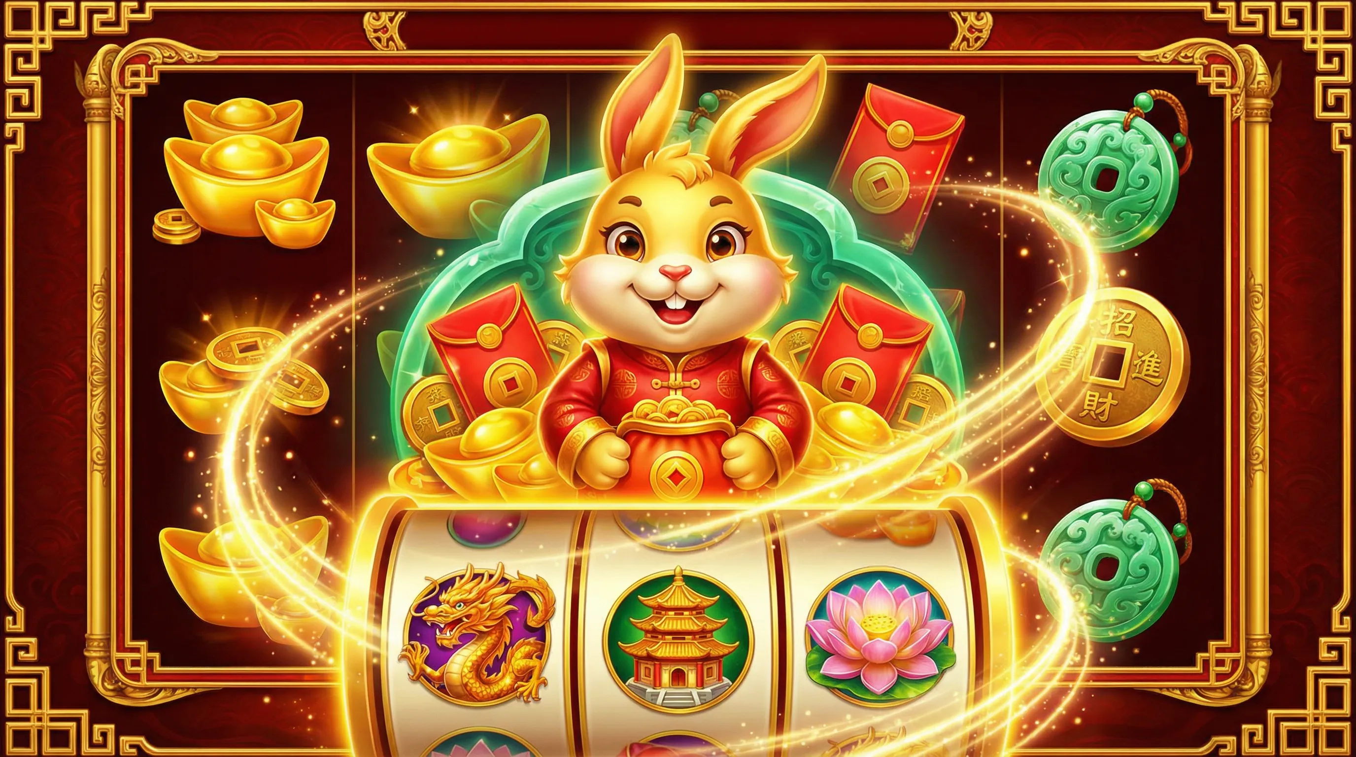 Fortune Rabbit slot com coelho dourado da sorte
